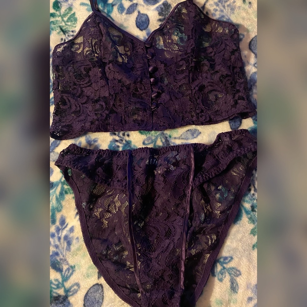 Vintage Victoria’s Secret Purple Tank & Panties Set